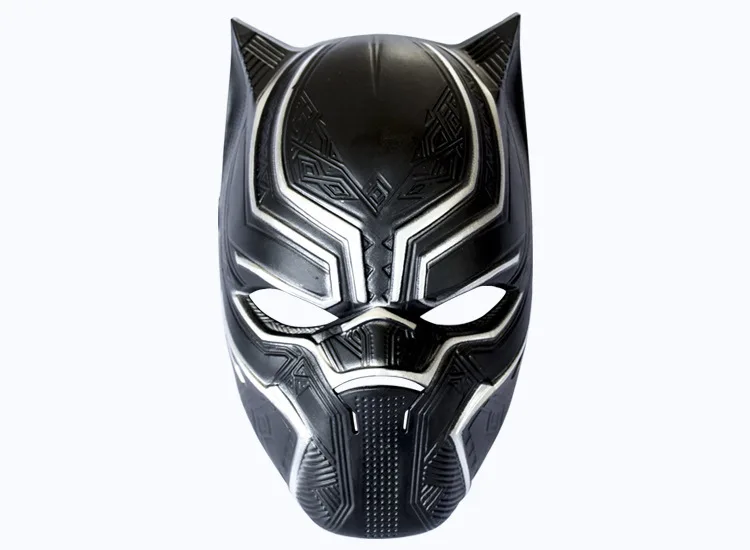 Супергерой Черная пантера Косплей Маска T'Challa Cos ПВХ латекс Маскировка головной убор Хэллоуин Косплей костюмы Карнавал отвращение