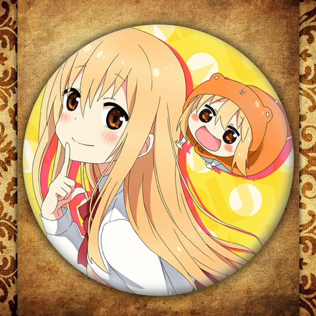 Модный значок из аниме Himouto Умару Чан японская мультяшная фигурка круглая