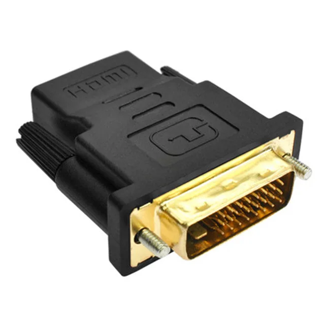DVI 24 + 1 к HDMI совместимого адаптера кабели 24k позолоченный штекер конвертер Папа