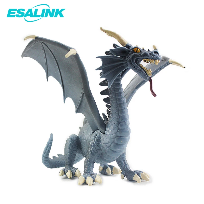 Синий дракон rhaegal модель игрушки змей Дракон Игра престолов пластик Твердые ToysA