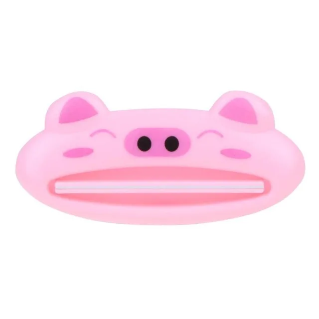 piggy Уютный Мультфильм животных в форме зубной пасты соковыжималка Диспенсер руководство легко экструдировать зубная паста клип Крем тюбик соковыжималка - Цвет: piggy