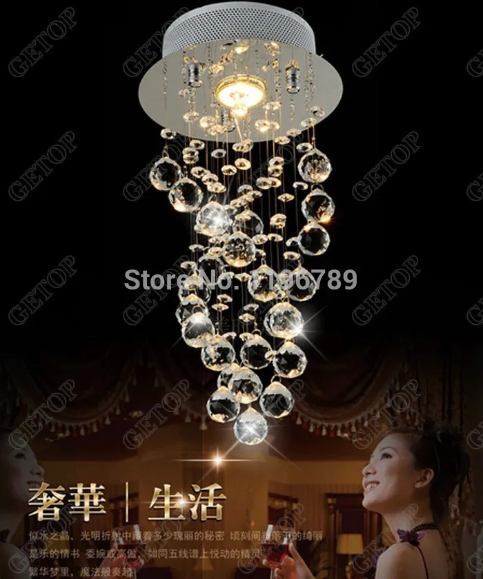 Светодиодная хрустальная люстра для спальни коридора прихожей входа бара