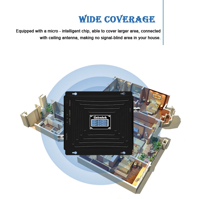 Lintratek 2g 3g 4g усилитель сигнала 900 1800 2100 сотовой связи GSM 4G LTE ретранслятор репитер