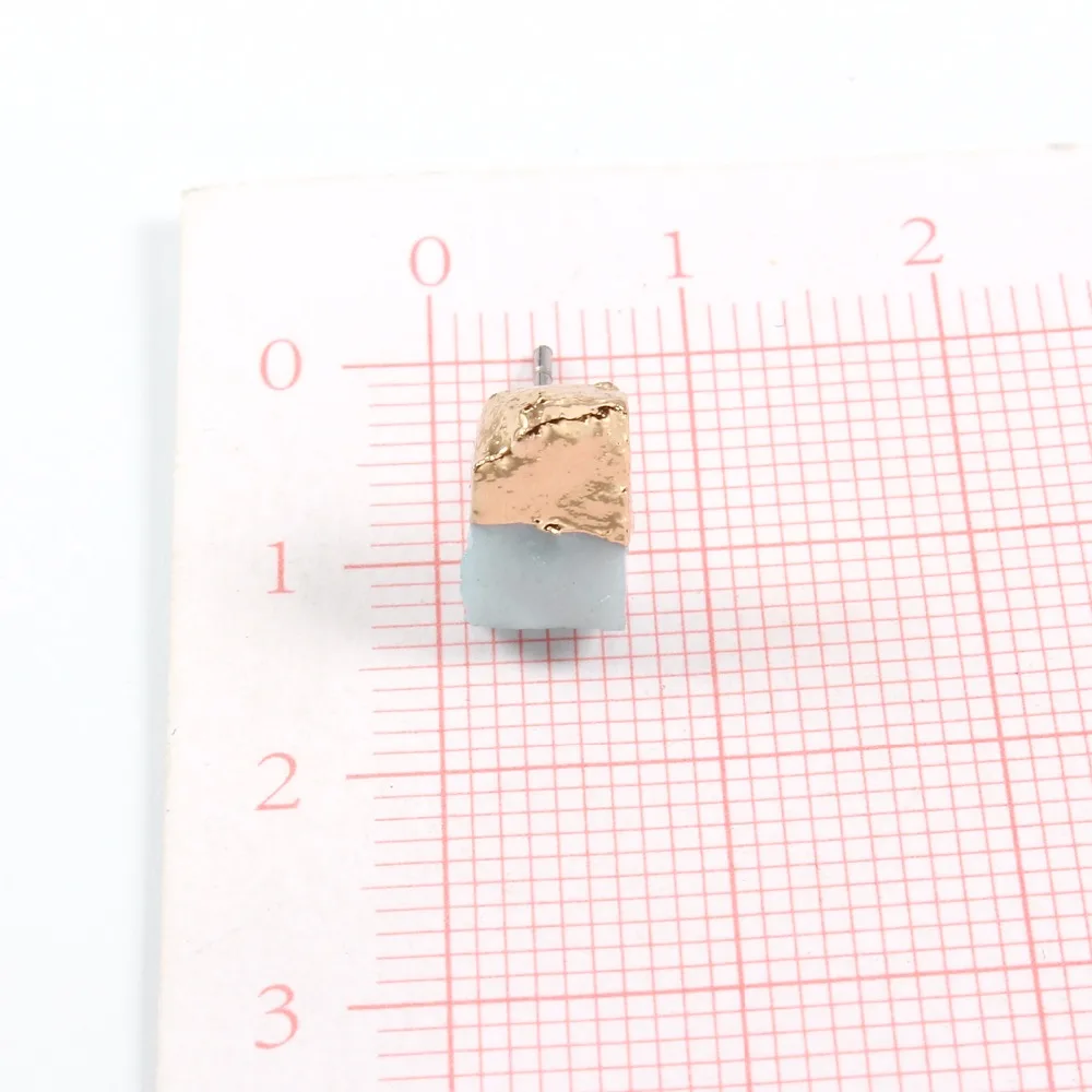 Chic Female Pierced Ear Studs Small Geometric Earings For Women Jewelry Trendy Resin Stud Earrings Earstud Cute E143 | Украшения и