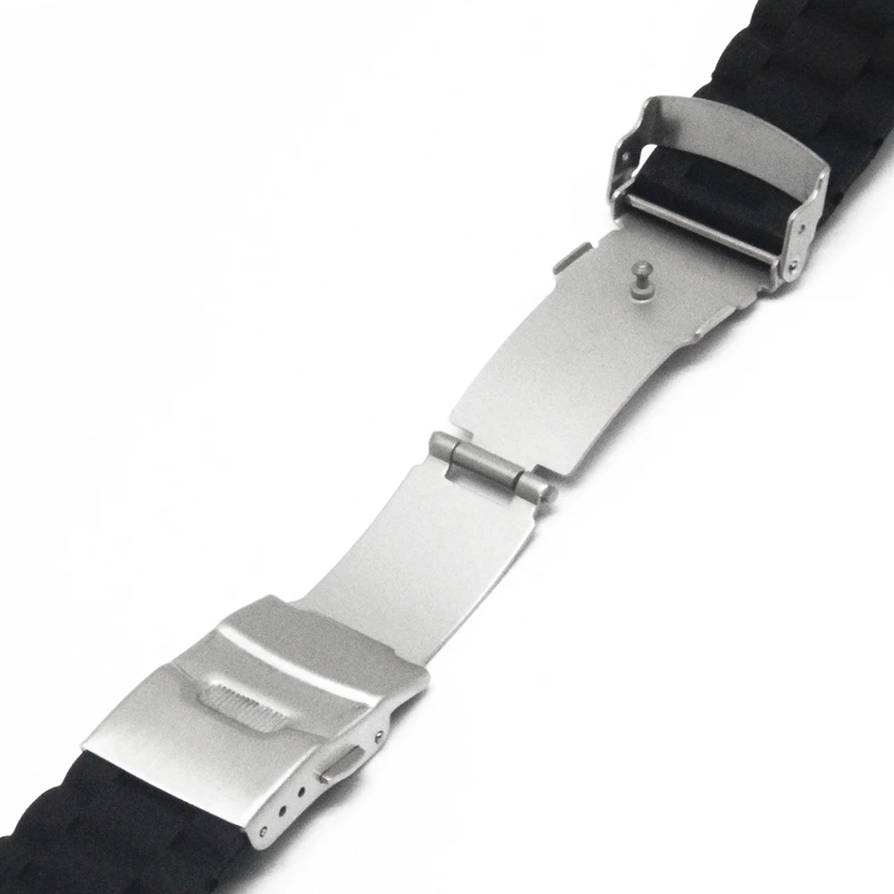 Ремешок силиконовый для iWatch Apple Watch/Sport/editor резиновый браслет на запястье черный с