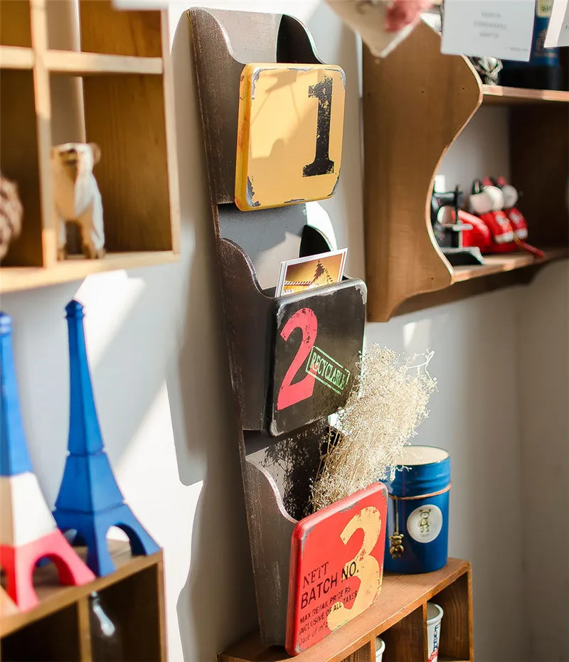 Деревянный декор сад дома хранения Чехол держатель Box стене висит декоративная