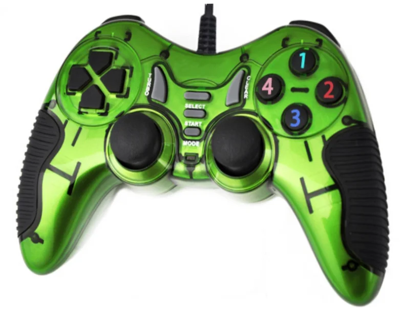 2,4G беспроводной геймпад игровой контроллер MG14 совместим с ПК, PS2, PS3, Android - Цвет: Зеленый
