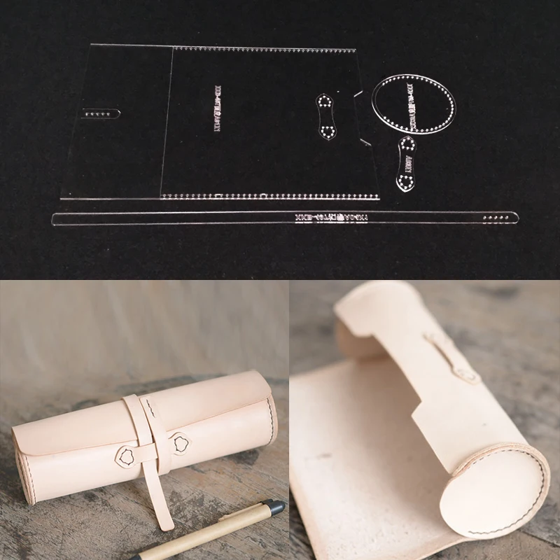 Ручная ручка сумка акриловый шаблон кожаный узор DIY хобби кожевенное ремесло