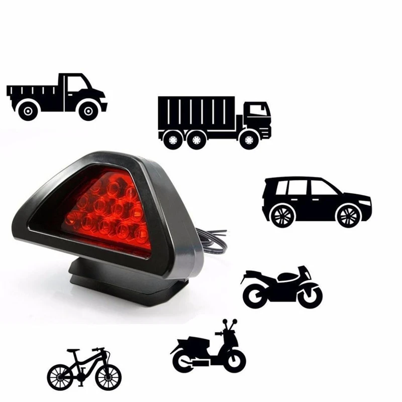 

KEYECU F1 Style Auto Car ATV SUV 12V Red LED Stop Fog Tail Brake Light Lamp