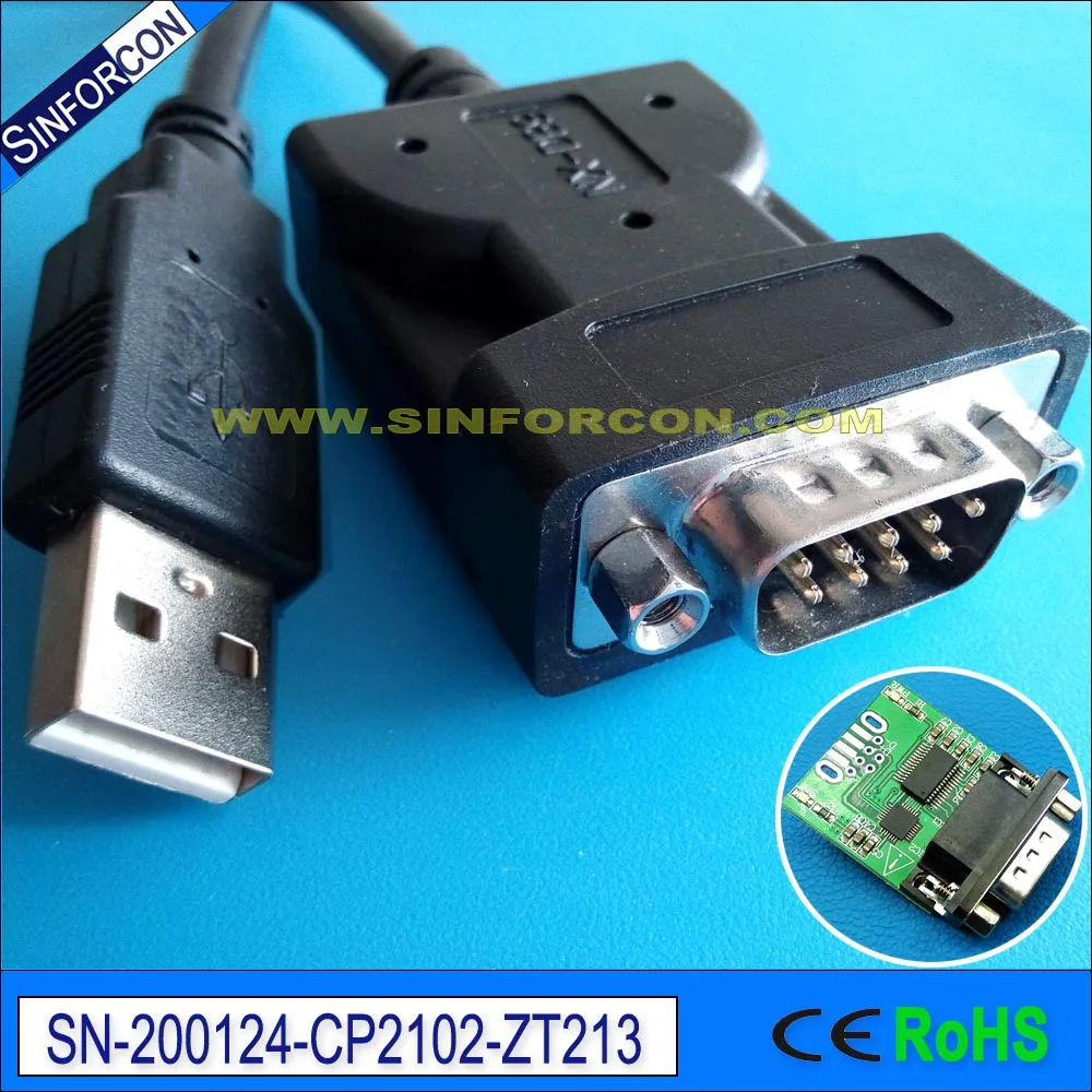 Серийный кабель cp2102 USB RS232 Dsub 9 контактный штекер Silabs cp210x Тип B Преобразователь