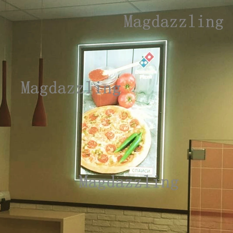 Тонкий светодиодный акриловая рамка меню Панели 24 &quotx 36&quot Ресторан настенный