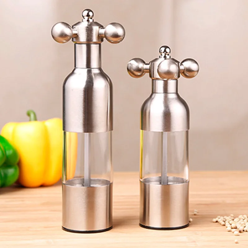 1 шт. ручная мельница для соли и перца из нержавеющей стали|manual salt pepper|pepper millsalt pepper