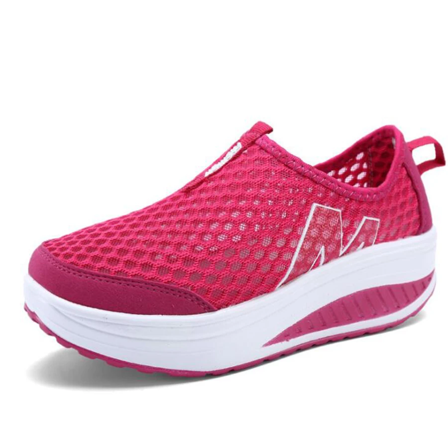 Новые удобные и дышащие Туфли качалки Сезон весна лето Красивые женские