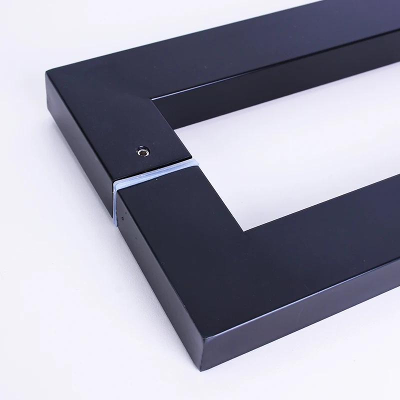 Черные стеклянные дверные ручки из нержавеющей стали дверная фурнитура для дома