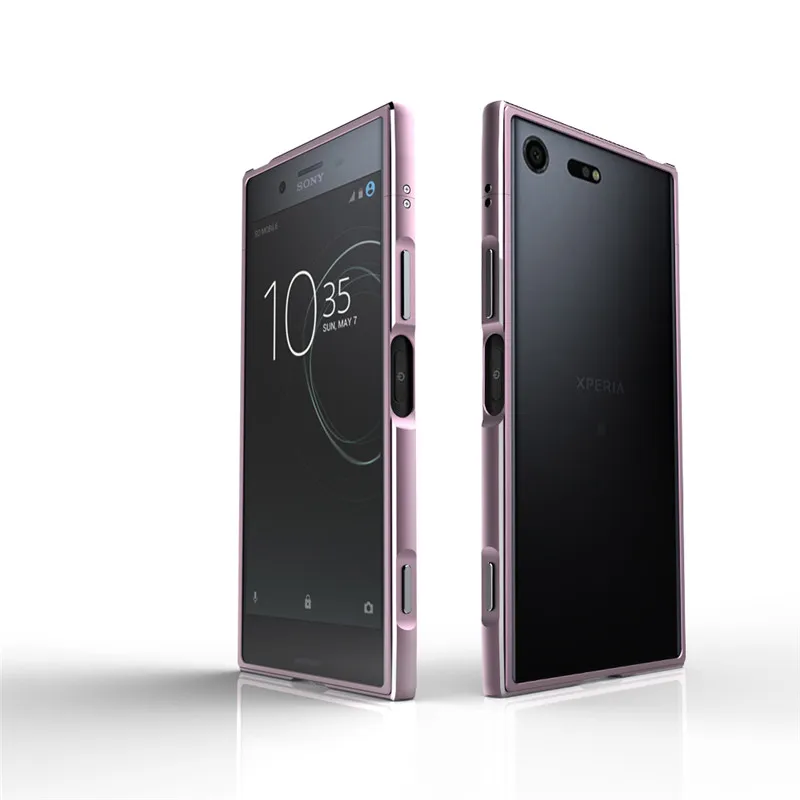 

For Sony XZ1 G8341 Bumper Luxury Glitter Metal Bumper Frame Case Cover for Sony Xperia XZ1 G8341 G8342 Phone Aluminum Cover
