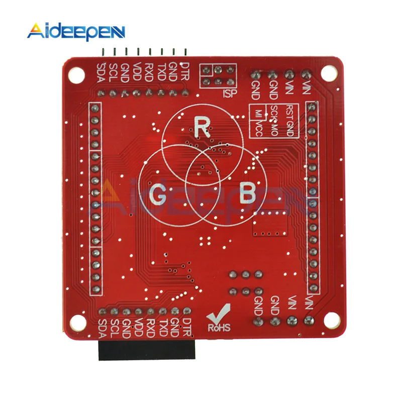 8x8 Драйвер матрицы щит полный Цвет Радуга Цвет duino V2.0 DM163 цветная(RGB) Светодиодная панель для водителя Модуль 5 V FT232 USB для Arduino UNO