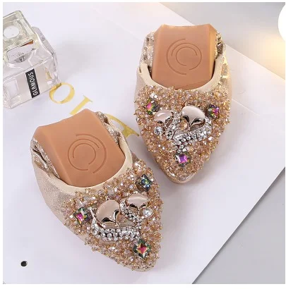 

Plus Size31-45 Designer Crystal Boys Girls Flat Shoes Elegant Comfortable Lady Fashion Rhinestone Children School Soft Shoes