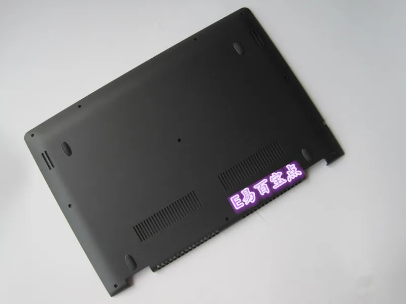 Black Bottom case Чехол для lenovo Yoga 500-14ISK Flex 3-1470 верхняя крышка задняя крышка/Упор для рук верхняя/клавиатура Великобритания США/нижний чехол Нижняя основа/петли - Цвет: Black Bottom case