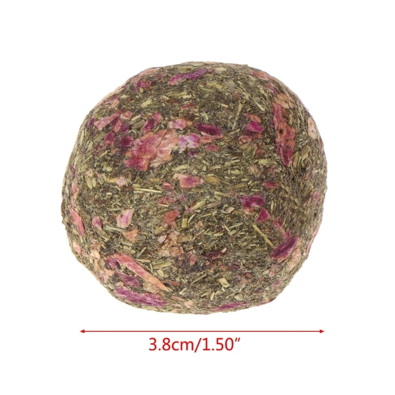 2pcs Pet Teeth Grinding Ball Natural Grass Toys For Guniea Pig Rabbit Chinchilla Dropshipping | Дом и сад