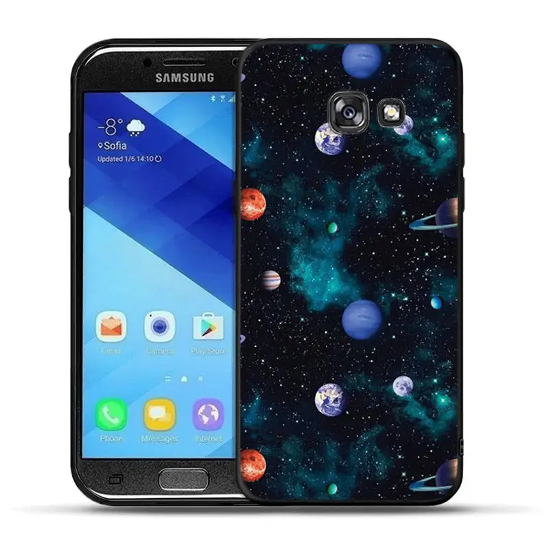 Звездное небо чехол для телефона Samsung Galaxy A30 A50 A3 A5 A6 A7 A8 2016 2017 плюс 2018 Мягкий