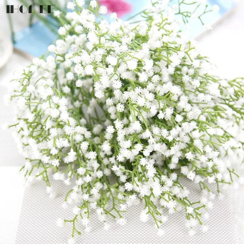 Искусственные Babysbreath свадебные декоративные пластиковые Гипсофилы маленькие
