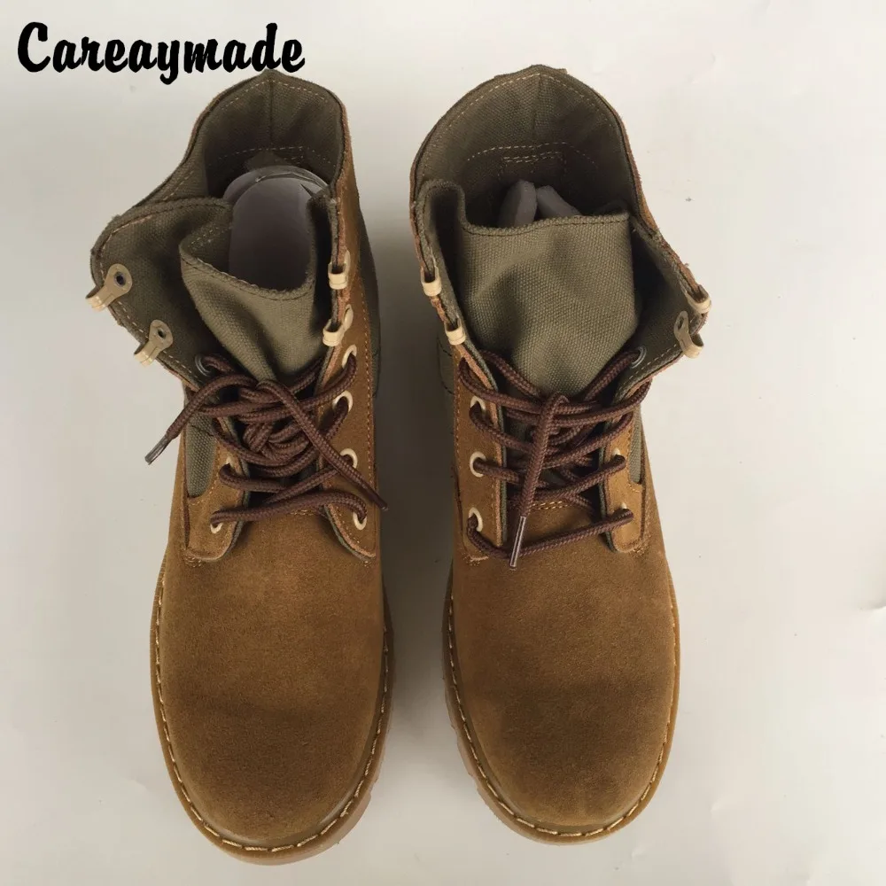 Careaymade одежда на весну и осень в стиле ретро короткие сапоги толстой подошве с