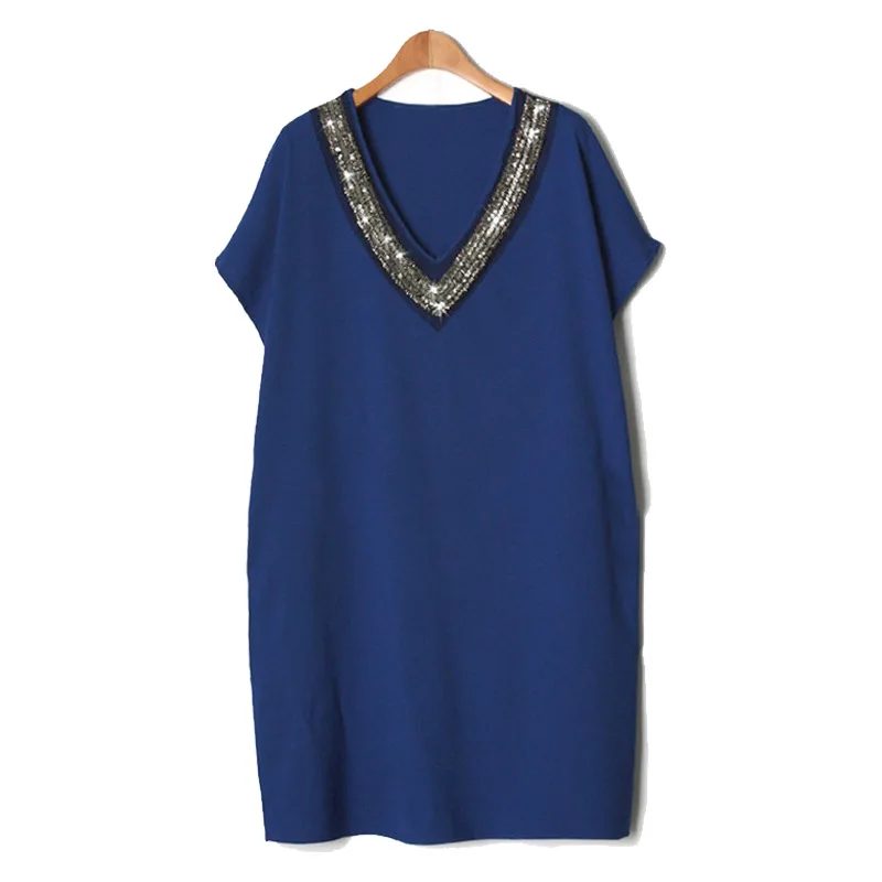 Сексуальная одежда для полных людей Клубное 2017 летнее Новое Женское Свободное