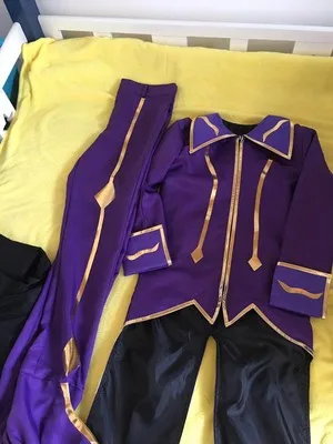 Аниме код Geass ZERO Lelouch Lamperouge Косплей костюмы на Хэллоуин на заказ
