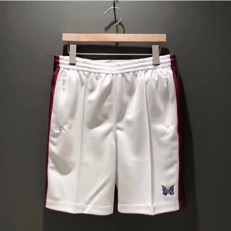 Мужские и женские шорты на шнурке 19ss Awge X высококачественные с вышитыми бабочками