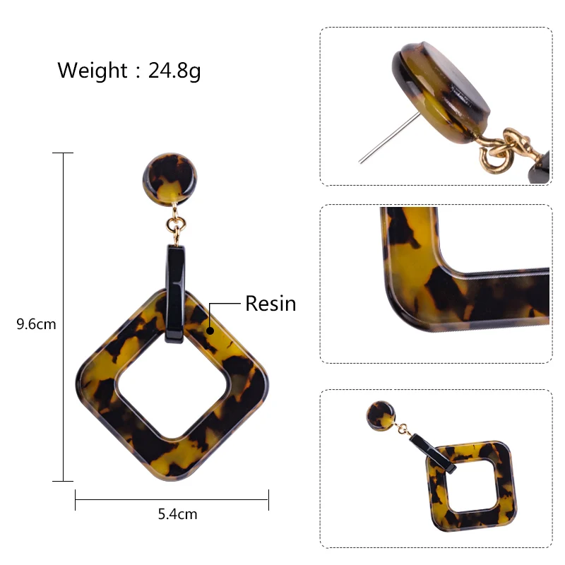 Оптовая продажа Длинные акриловые серьги GuanLong в виде карамели boucle bijoux femme oorbellen