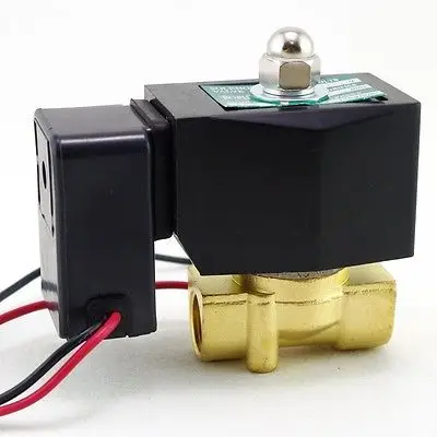 220VAC Метан газ Топливо Пропан 2 пути NC Электромагнитный клапан 3/8 "BSPP соединение