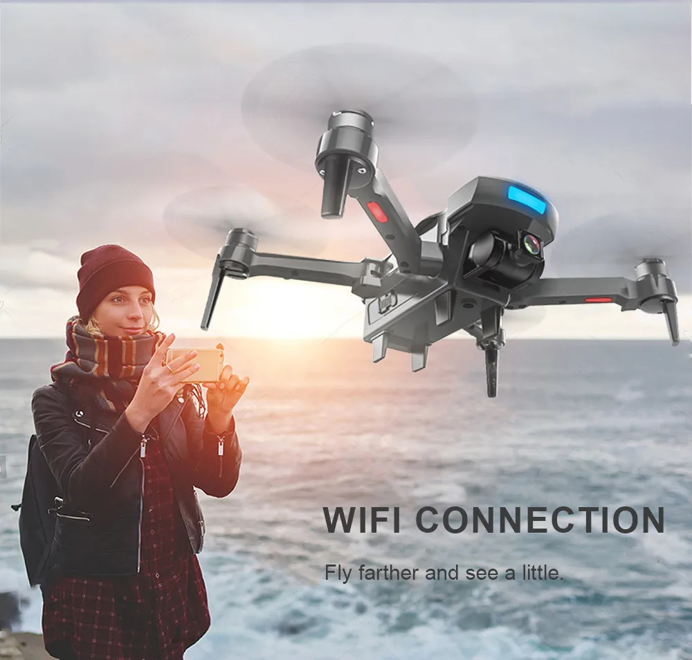 CG033-S gps 2,4G WiFi FPV 1080P HD камера складной бесщеточный Радиоуправляемый Дрон Квадрокоптер