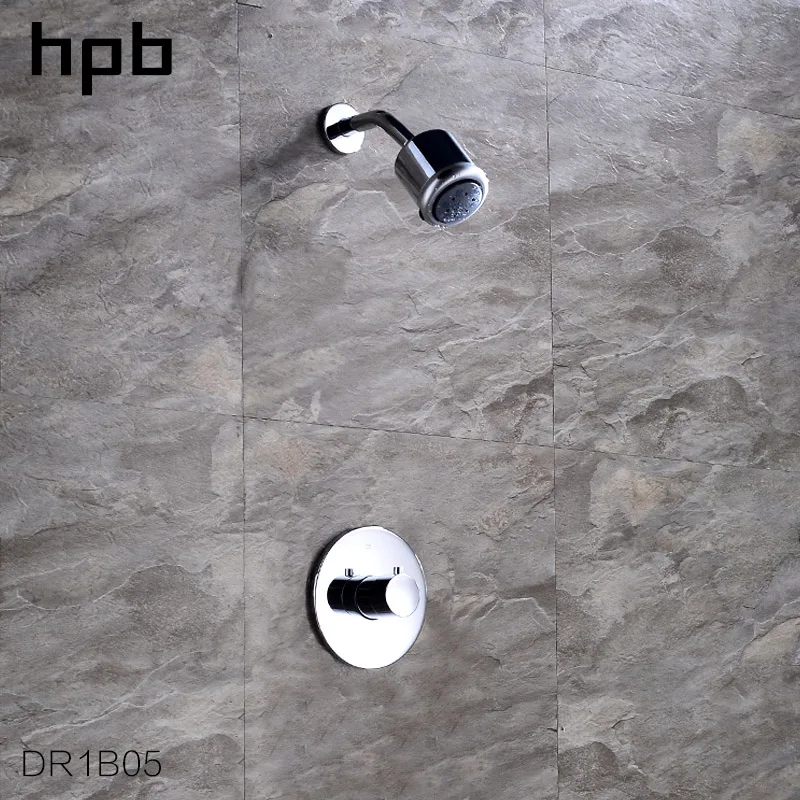 HPB Настенный Ванная комната три функции насадки для душа наборы смесителя