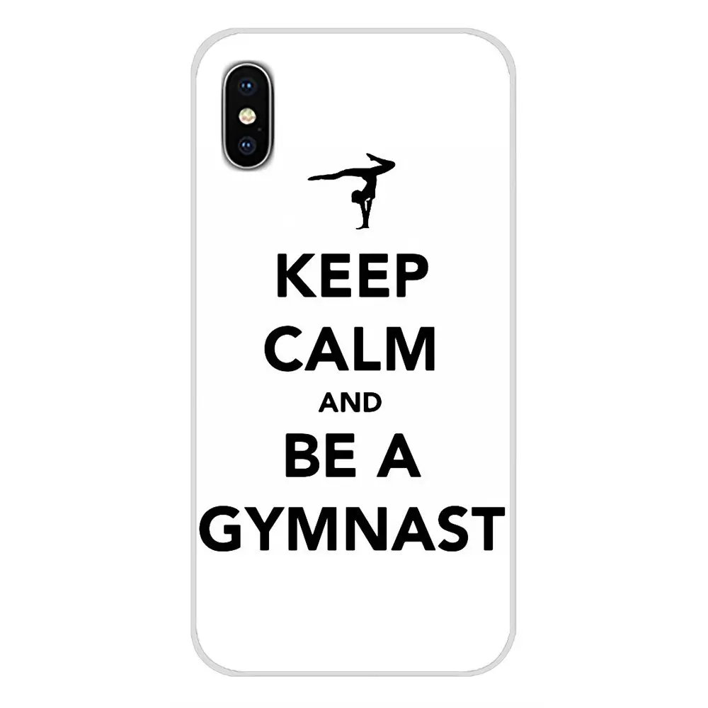 Чехлы для телефонов с аксессуарами Love Gymnastics для Apple iPhone X XR XS MAX 4 4S 5 5S 5C SE 6 6S 7 8 Plus iPod Touch.