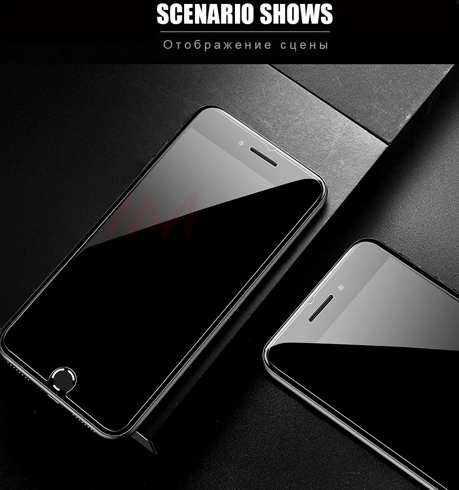 H& A 3 шт Защитное стекло для Apple iPhone 7 8 6 6s Plus закаленное стекло для iPhone X XS MAX XR 5 5S SE Защитная крышка для экрана