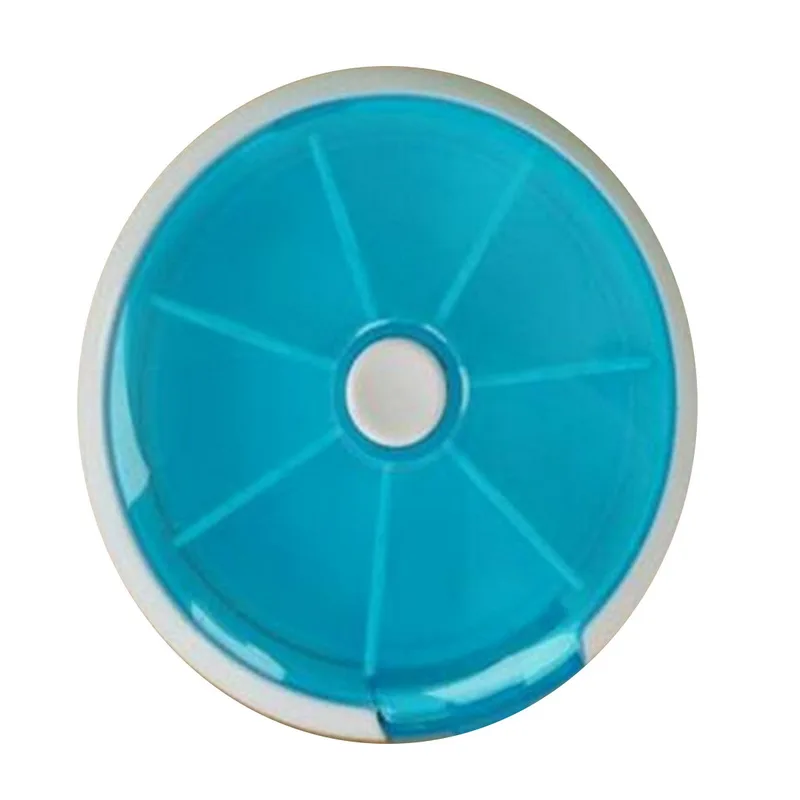 1 шт. простой Еженедельный вращающийся чехол органайзер для таблеток портативный