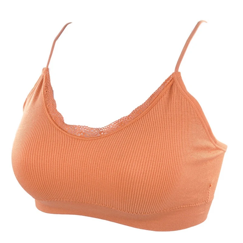 Женские укороченные топы Camisole Camis однотонное нижнее белье женские хлопковый
