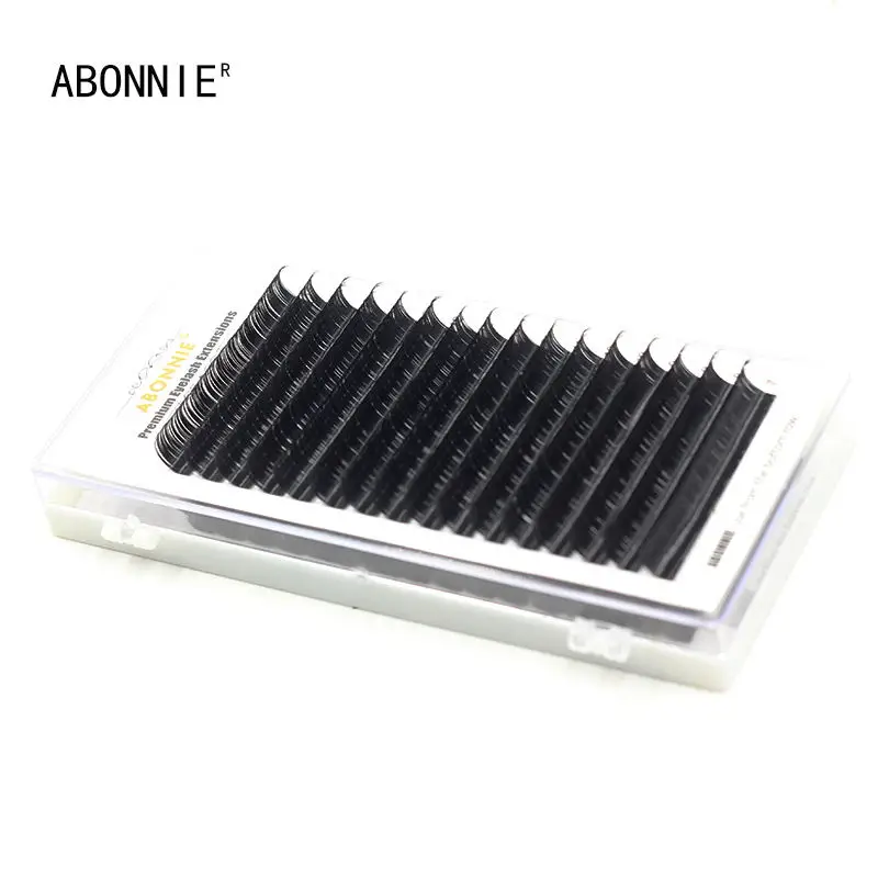 Ресницы для наращивания ABONNIE 16 рядов искусственные норковые ресницы мягкие |