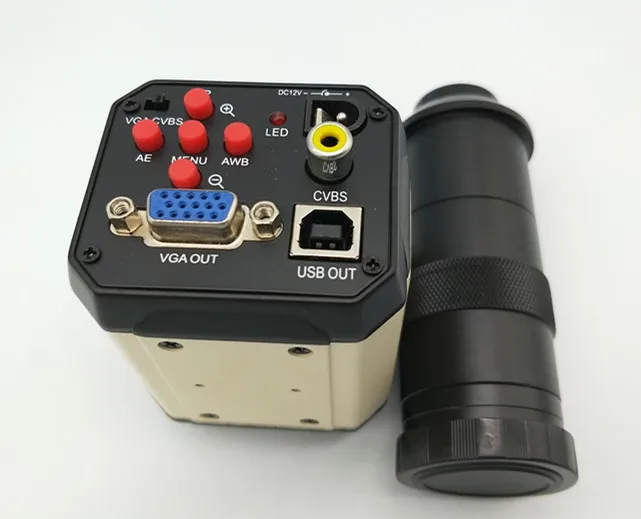 

Лучшее качество 3 в 1 HD промышленный микроскоп камера 2.0MP VGA USB CVBS AV ТВ выходы + 10x-130X C-Mount объектив + USB линия