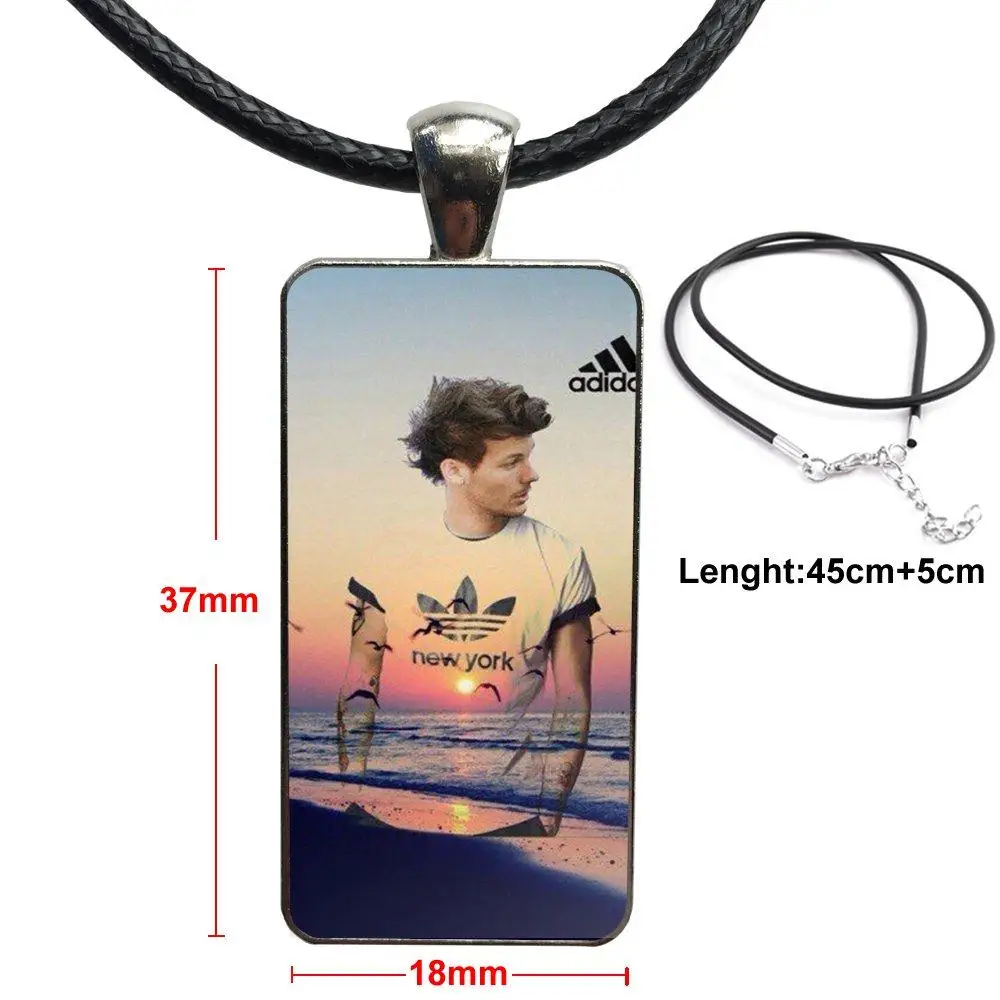 Louis Tomlinson One Direction For Women High Quality Girls Necklace Fashion Long Chain With Rectangle Jewelry | Украшения и