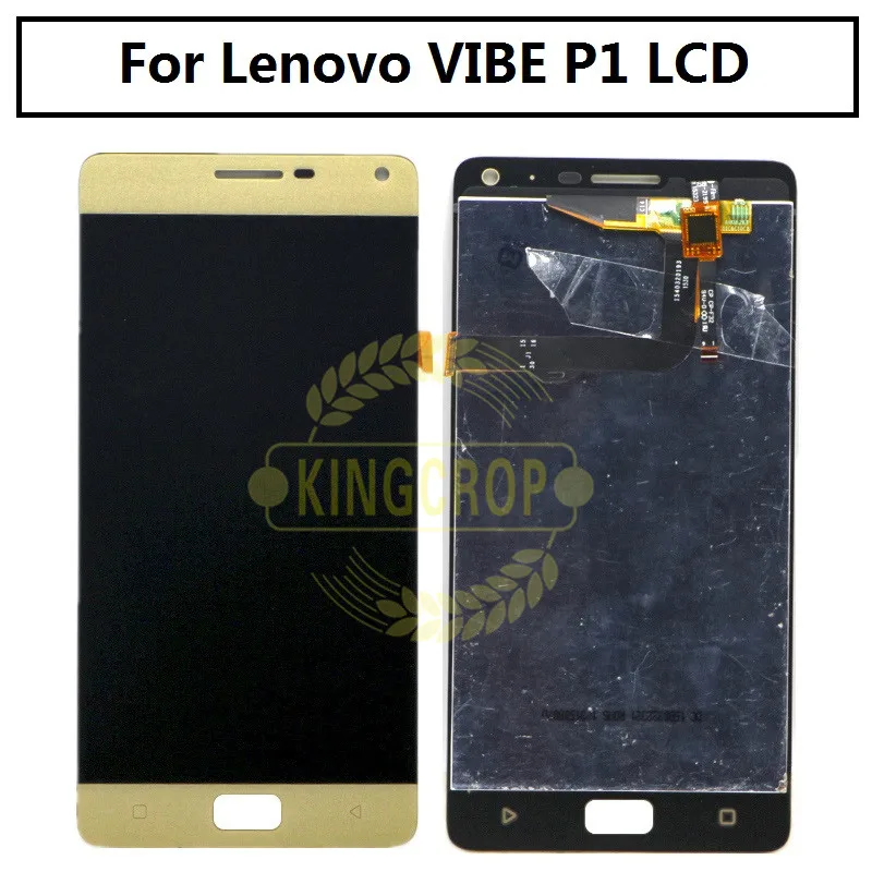 ЖК дисплей Lenovo Vibe P1 P1c72 P1a42 P1c58 с рамкой 5 дюйма черный/золотой/Белый lenovo сенсорным