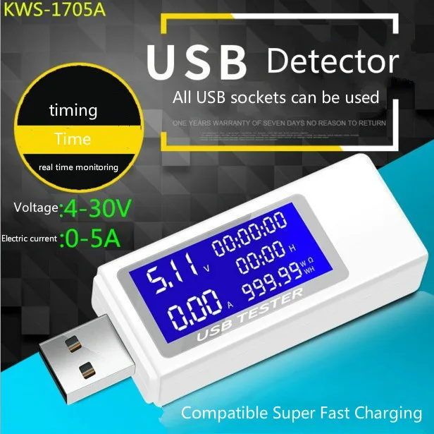 KEWEISI USB напряжение ток емкость таймер мощности ватт час тестовый прибор источник