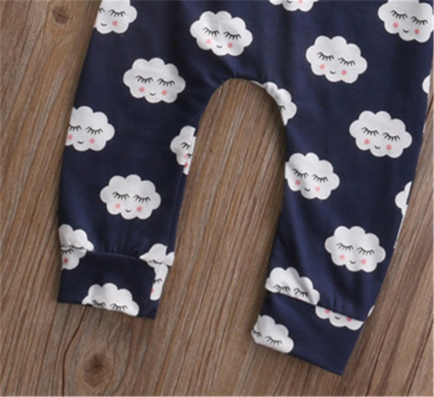 Осенняя одежда для маленьких девочек новорожденных Комплект одежды мальчиков и