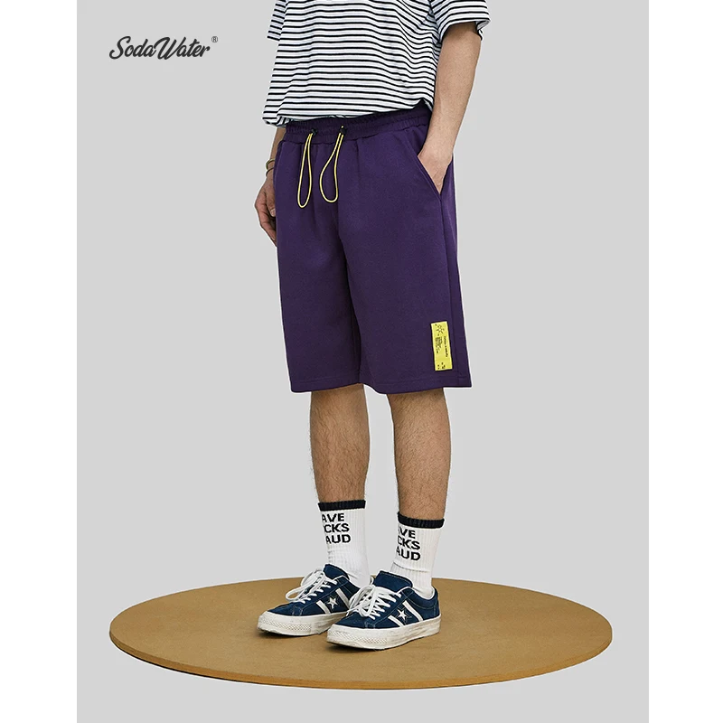 SODAWATER 2019 men's hip hop shorts summer fashion printed sweatpants with elastic waist Knee length Shorts 9360S | Мужская одежда