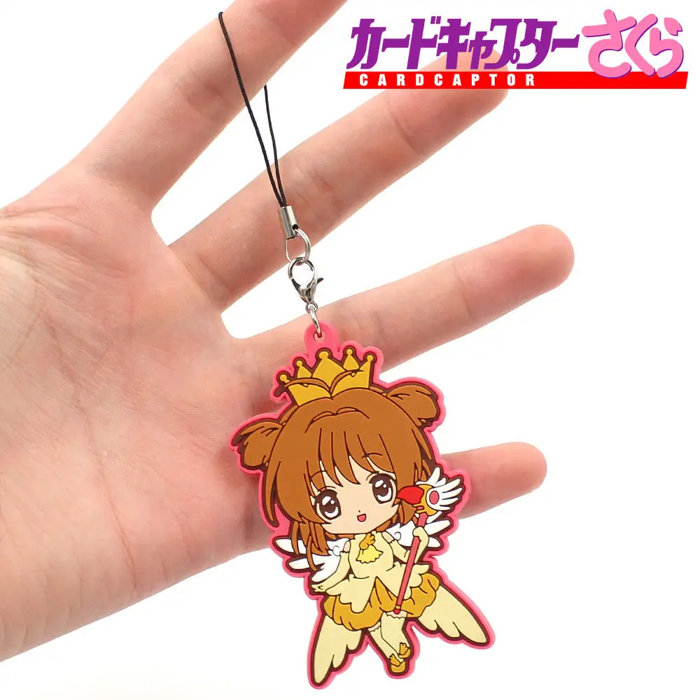 OHCOMICS Cardcaptor Sakura Горячая Аниме цепочка брелок для ключей из ПВХ Костюм подвески