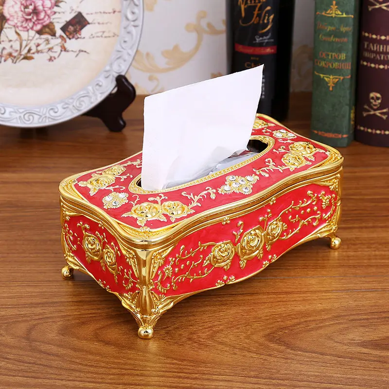 Acrylic Tissue Box European Style Rectangle Case Paper Holder Table Decoration Accessories Napkin Towel holder | Дом и сад