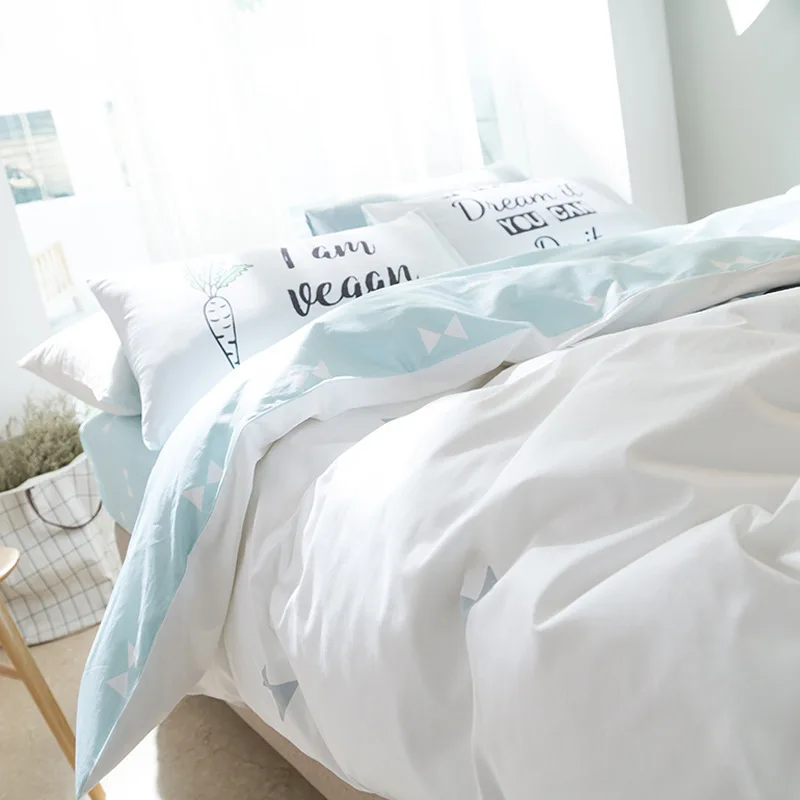 Комплект постельного белья с принтом Лиса или Медведь 100% хлопок|duvet bed set|cover duvetbed