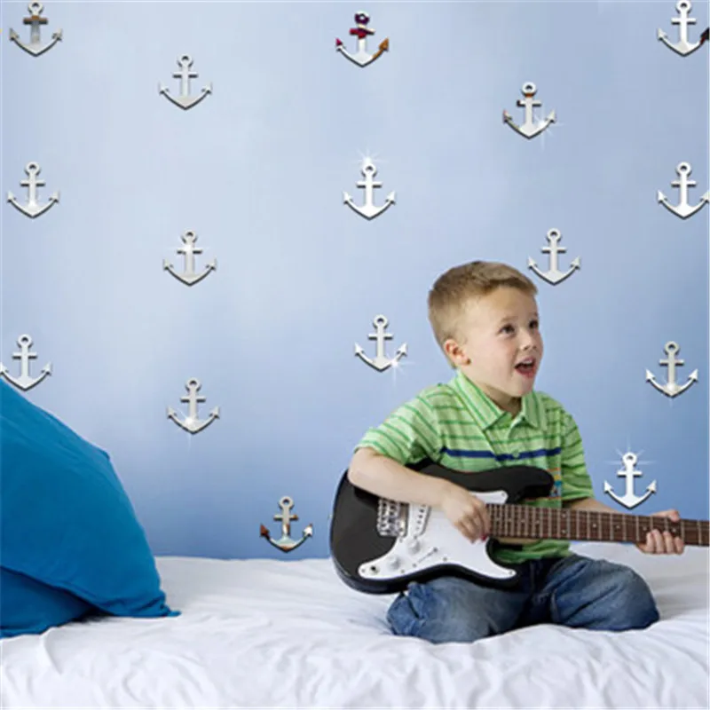 12 шт. скандинавские зеркальные настенные наклейки для детской комнаты акриловые