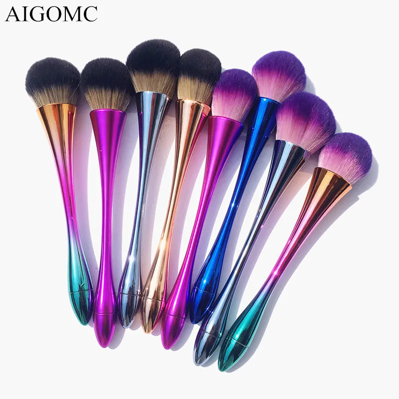 

Большая косметическая кисть AIGOMC для пудры, кисти для макияжа, румяна, основы для макияжа, большая косметика, искусственная косметика, мягкий...