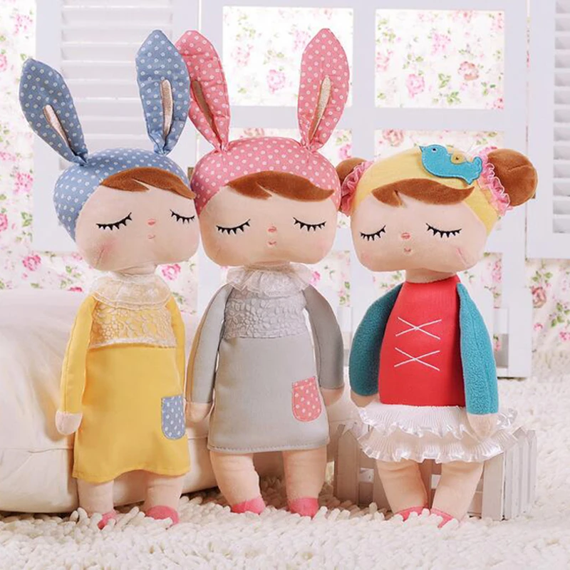 Metoo Ангела Кролик Плюшевые игрушки Baby Doll милые мягкие животных кукла juguete для
